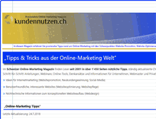 Tablet Screenshot of kundennutzen.ch